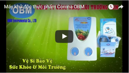 Máy khử độc rau quả thực phẩm 2 vòi Corona Plus