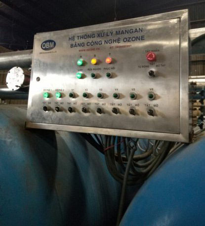 Xử lý nước nhiễm mangan bằng ozone